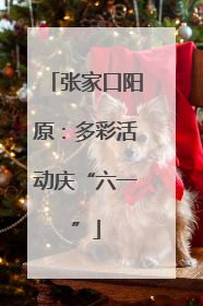 张家口阳原：多彩活动庆“六一”