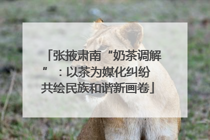 张掖肃南“奶茶调解”：以茶为媒化纠纷 共绘民族和谐新画卷