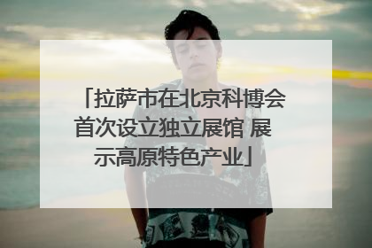 拉萨市在北京科博会首次设立独立展馆 展示高原特色产业