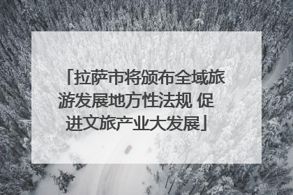 拉萨市将颁布全域旅游发展地方性法规 促进文旅产业大发展