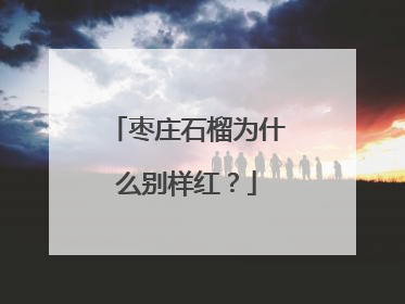 枣庄石榴为什么别样红？