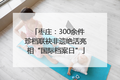 枣庄：300余件珍档联袂非遗绝活亮相“国际档案日”