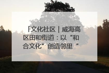 文化社区｜威海高区田和街道：以“和合文化”创造邻里“和合之美”