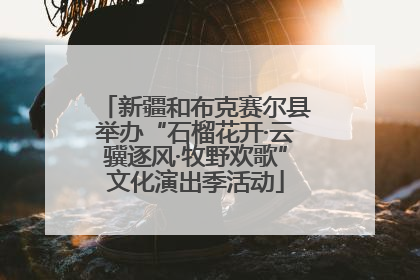 新疆和布克赛尔县举办“石榴花开·云骥逐风·牧野欢歌”文化演出季活动