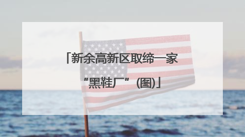 新余高新区取缔一家“黑鞋厂”(图)