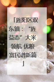 旌阳区双东镇：“旌益态”大米领航 优粮富民谱新篇