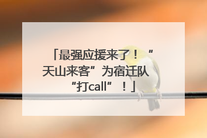 最强应援来了！“天山来客”为宿迁队“打call”！