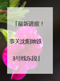 最新进度！事关沈阳地铁3号线东段