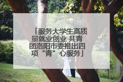 服务大学生高质量就业创业 共青团洛阳市委推出四项“青”心服务