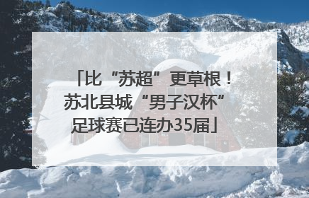 比“苏超”更草根！苏北县城“男子汉杯”足球赛已连办35届
