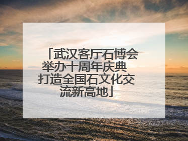 武汉客厅石博会举办十周年庆典 打造全国石文化交流新高地