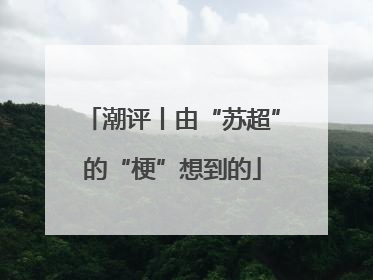 潮评丨由“苏超”的“梗”想到的