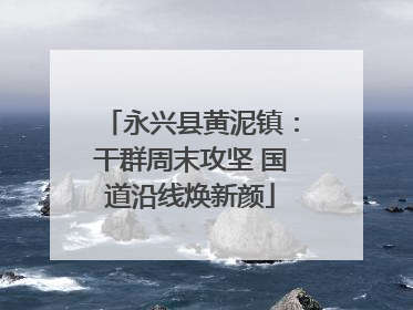永兴县黄泥镇：干群周末攻坚 国道沿线焕新颜
