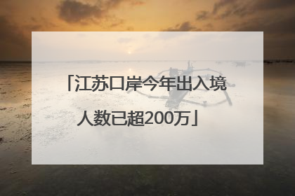 江苏口岸今年出入境人数已超200万