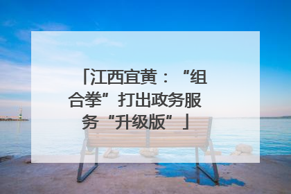 江西宜黄：“组合拳”打出政务服务“升级版”