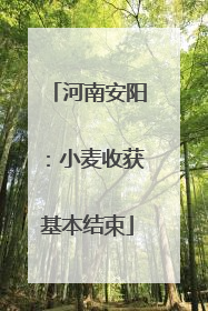 河南安阳：小麦收获基本结束