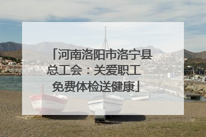 河南洛阳市洛宁县总工会：关爱职工 免费体检送健康