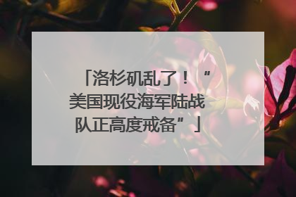 洛杉矶乱了！“美国现役海军陆战队正高度戒备”