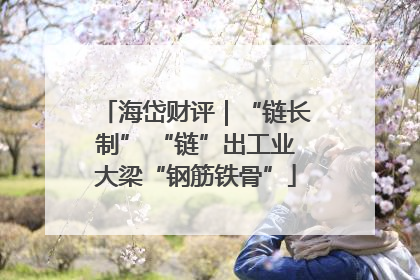海岱财评｜“链长制” “链”出工业大梁“钢筋铁骨”