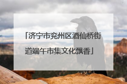 济宁市兖州区酒仙桥街道端午市集文化飘香