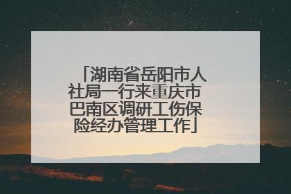 湖南省岳阳市人社局一行来重庆市巴南区调研工伤保险经办管理工作
