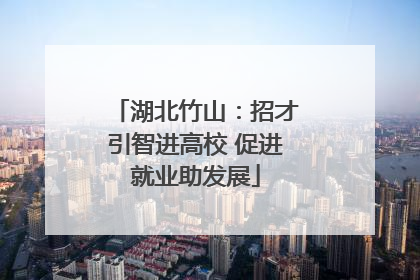 湖北竹山：招才引智进高校 促进就业助发展