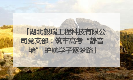 湖北毅瑞工程科技有限公司党支部：筑牢高考“静音墙” 护航学子逐梦路
