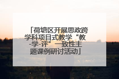 荷塘区开展思政跨学科项目式教学“教-学-评”一致性主题课例研讨活动