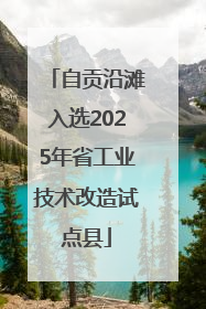 自贡沿滩入选2025年省工业技术改造试点县
