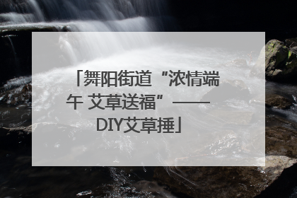 舞阳街道“浓情端午 艾草送福”——DIY艾草捶