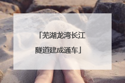 芜湖龙湾长江隧道建成通车