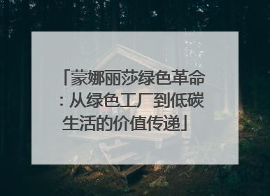 蒙娜丽莎绿色革命：从绿色工厂到低碳生活的价值传递