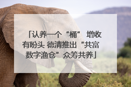 认养一个“桶” 增收有盼头 德清推出“共富数字渔仓”众筹共养