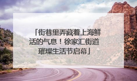 街巷里弄藏着上海鲜活的气息！徐家汇街道璀璨生活节启幕