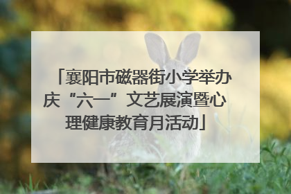 襄阳市磁器街小学举办庆“六一”文艺展演暨心理健康教育月活动