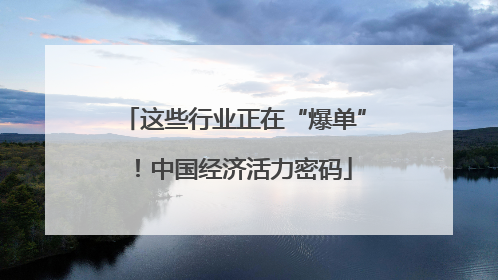 这些行业正在“爆单”！中国经济活力密码