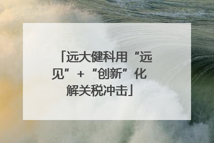 远大健科用“远见”+“创新”化解关税冲击
