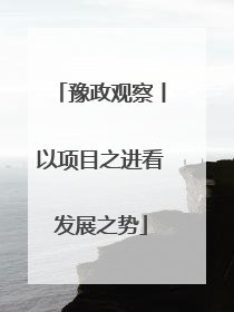 豫政观察丨以项目之进看发展之势