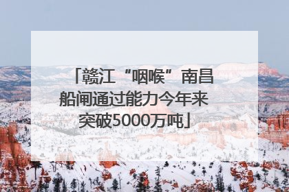 赣江“咽喉”南昌船闸通过能力今年来突破5000万吨