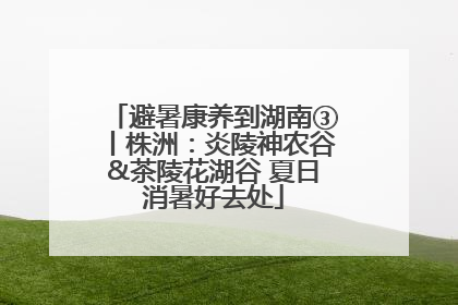 避暑康养到湖南③丨株洲：炎陵神农谷&茶陵花湖谷 夏日消暑好去处