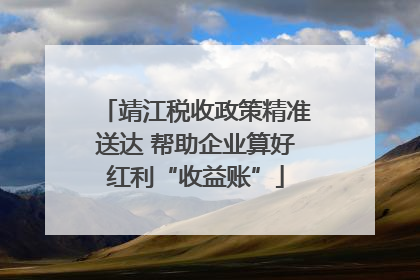靖江税收政策精准送达 帮助企业算好红利“收益账”