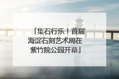 集石行乐！首届海淀石刻艺术周在紫竹院公园开幕