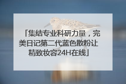 集结专业科研力量，完美日记第二代蓝色散粉让精致妆容24H在线