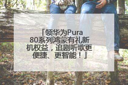领华为Pura 80系列鸿蒙有礼新机权益，追剧听歌更便捷、更智能！