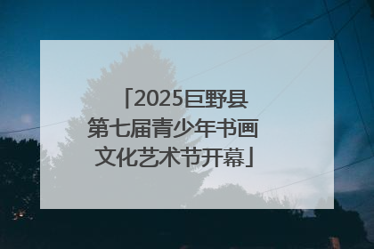 2025巨野县第七届青少年书画文化艺术节开幕