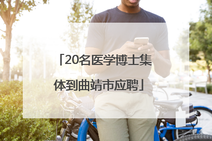20名医学博士集体到曲靖市应聘
