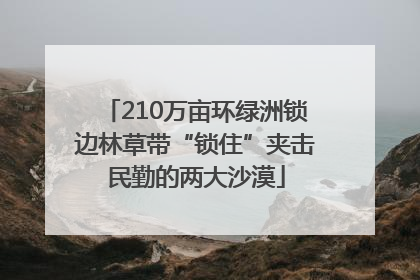 210万亩环绿洲锁边林草带“锁住”夹击民勤的两大沙漠