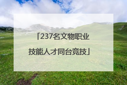 237名文物职业技能人才同台竞技
