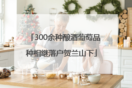 300余种酿酒葡萄品种相继落户贺兰山下