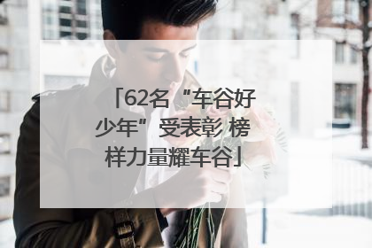 62名“车谷好少年”受表彰 榜样力量耀车谷